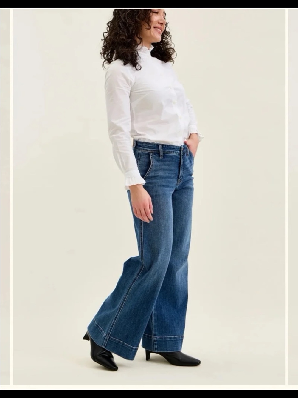 Judy Blue Lux Retro Wide Trouser Jeans size 9/29 - Picture 4 of 12